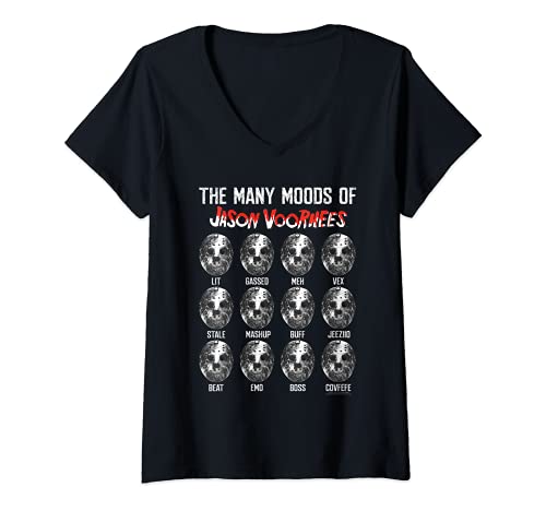Mujer Friday The 13th The Many Moods Of Jason Voorhees Camiseta Cuello V