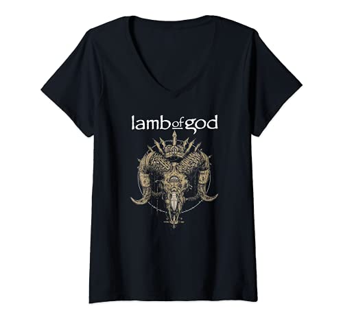 Mujer Lamb of God – Steam Skull Camiseta Cuello V