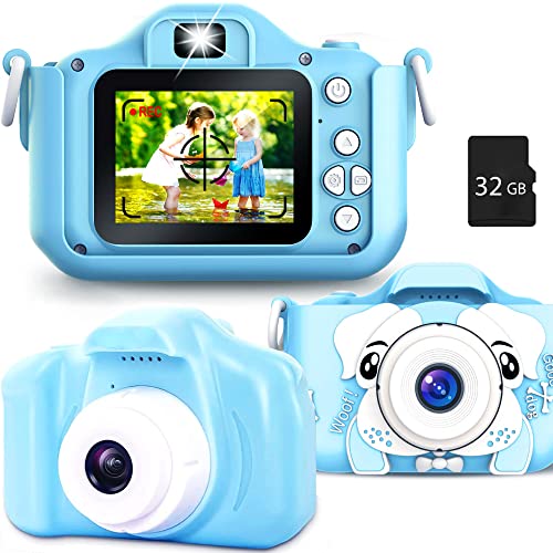Muonve Kids Camera Kids Gift, Kids Digital Camera Childrens Camera, Kids Mini Camcorder Video Camera with 16GB SD Card