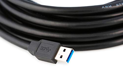 MutecPower 7.5m USB 3.0 Macho a Hembra del Cable con chipset de extensión - Cable de extensión Activa/Cable repetidor - 7.5 Metros