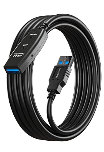 MutecPower 7.5m USB 3.0 Macho a Hembra del Cable con chipset de extensión - Cable de extensión Activa/Cable repetidor - 7.5 Metros