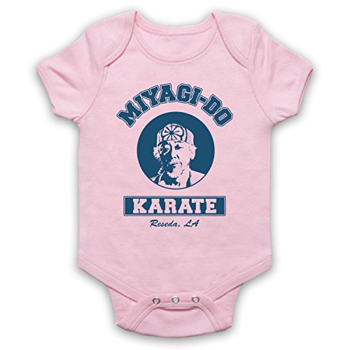 My Icon Art & Clothing Karate Mr Miyagi Sports Film Icon - Pelele para bebé rosa claro 3-6 Meses