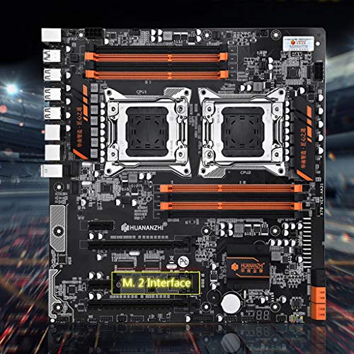 MYA - Placa madre X79-8D doble LGA 2011 E5 2689 2670 V2 DDR3, 1333/1600/1866 MHz, 256 MB, M.2, NVME SATA3, USB3.0 E-ATX