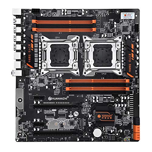 MYA - Placa madre X79-8D doble LGA 2011 E5 2689 2670 V2 DDR3, 1333/1600/1866 MHz, 256 MB, M.2, NVME SATA3, USB3.0 E-ATX