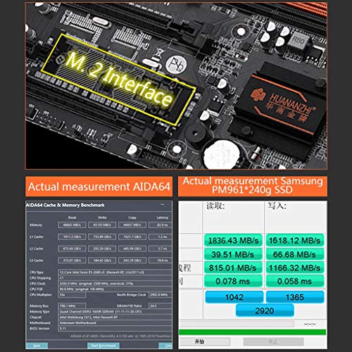 MYA - Placa madre X79-8D doble LGA 2011 E5 2689 2670 V2 DDR3, 1333/1600/1866 MHz, 256 MB, M.2, NVME SATA3, USB3.0 E-ATX