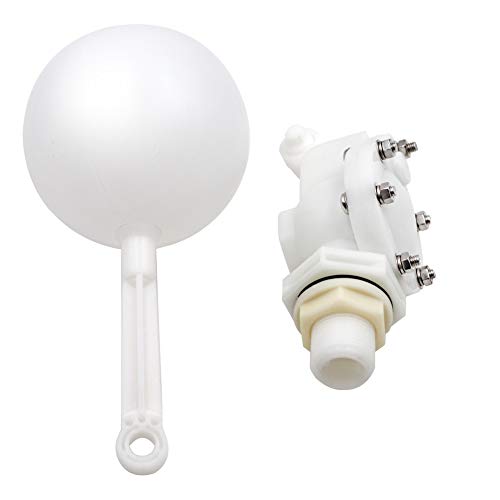 M.Z.A Válvula de flotador de agua con brazo ajustable, válvula de bola flotante de 3/4 "para estanque de agua Estanque Acuario de peces Ganado Oveja Canal de agua