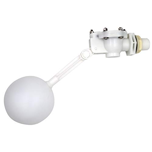 M.Z.A Válvula de flotador de agua con brazo ajustable, válvula de bola flotante de 3/4 "para estanque de agua Estanque Acuario de peces Ganado Oveja Canal de agua