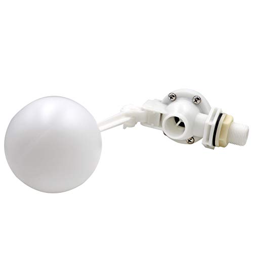 M.Z.A Válvula de flotador de agua con brazo ajustable, válvula de bola flotante de 3/4 "para estanque de agua Estanque Acuario de peces Ganado Oveja Canal de agua