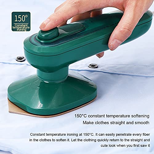 MZNTBW Steam Iron Handheld, Micro Plancha de Vapor Profesional Mini Vaporizador de Ropa de Mano Portátil Lightweight Steamer For Clothes Support Dry and Wet Ironing