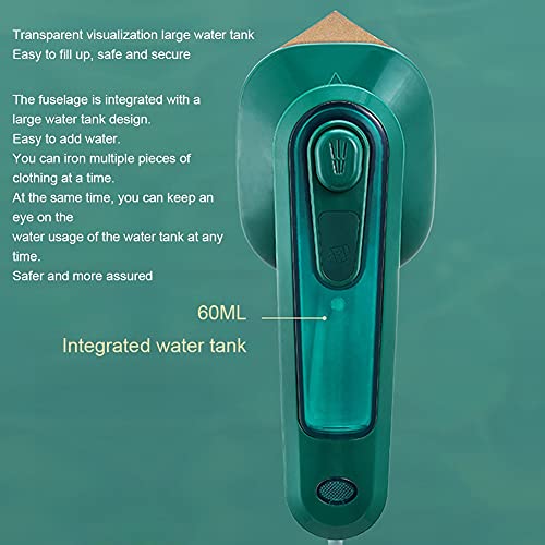 MZNTBW Steam Iron Handheld, Micro Plancha de Vapor Profesional Mini Vaporizador de Ropa de Mano Portátil Lightweight Steamer For Clothes Support Dry and Wet Ironing