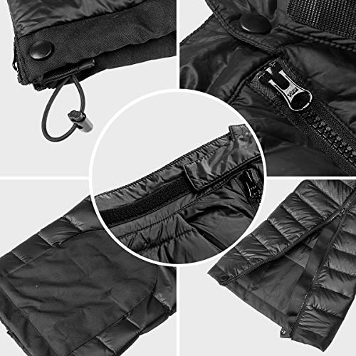 Naturehike Pantalones Gruesos de Invierno Pantalones de esquí de Nieve Calor térmico Pantalones de plumón Calientes a Prueba de Viento al Aire Libre (Negro XL)