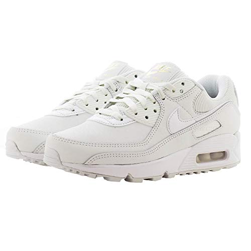 Nike Air MAX 90, Zapatillas Deportivas Mujer, Blanco Summit White Summit White Dark Beetroot, 38 EU