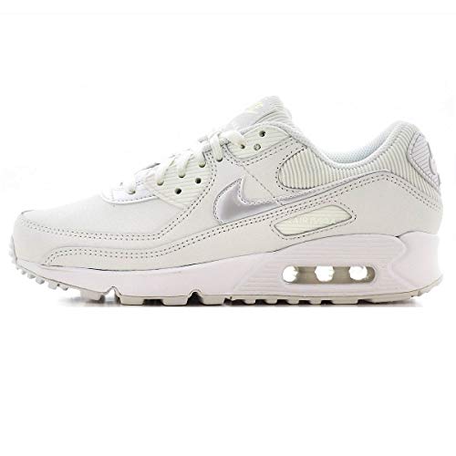 Nike Air MAX 90, Zapatillas Deportivas Mujer, Blanco Summit White Summit White Dark Beetroot, 38 EU