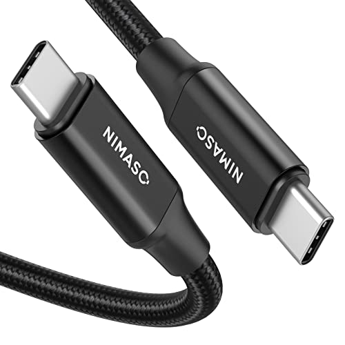 NIMASO Cable USB C a USB C PD 3.1 Gen 2 2M,Cable USB Tipo C Carga Rápida 100W/10Gbps,Soporta Vídeo 4K@60HZ iPad Pro 2020/11/12.9,iPad Mini 6,Macbook Air 2020, Galaxy S21/S20,Huawei MateBook,Nexus 5X