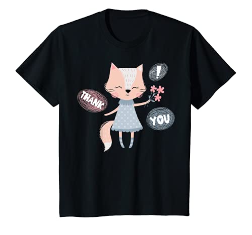 Niños Lindo Gracias Fox Camiseta