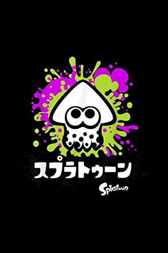 Nintendo Splatoon Inkling Text Splatter Graphic Notebook: Journal, Lined Notebook, 120 Blank Pages, Journal, 6x9 Inches, Matte Finish Cover