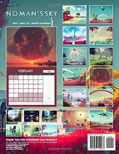 No Man’s Sky: OFFICIAL 2022 Calendar - Video Game calendar 2022 - No Man’s Sky -18 monthly 2022-2023 Calendar - Planner Gifts for boys girls kids ... games Kalendar Calendario Calendrier)
