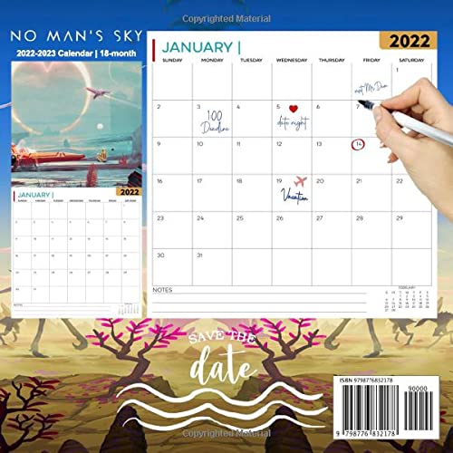 No Man's Sky: OFFICIAL 2022 Calendar - Video Game calendar 2022 - No Man's Sky -18 monthly 2022-2023 Calendar - Planner Gifts for boys girls kids ... games Kalendar Calendario Calendrier). 1