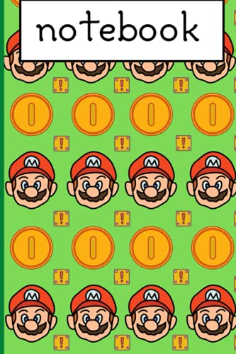 Notebook mario bros rewards brand official: Mario Notebook(6"x9")