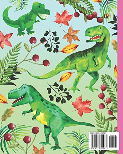 Notebook: T-rex / Tyrannosaurus Dinosaur - Prehistoric Creatures Diary / Notes / Track / Log / Journal , Book Gifts For Women Men Kids Teens Girls Boys Friends 8x10" 110 Pages