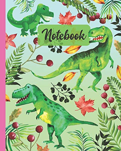 Notebook: T-rex / Tyrannosaurus Dinosaur - Prehistoric Creatures Diary / Notes / Track / Log / Journal , Book Gifts For Women Men Kids Teens Girls Boys Friends 8x10" 110 Pages