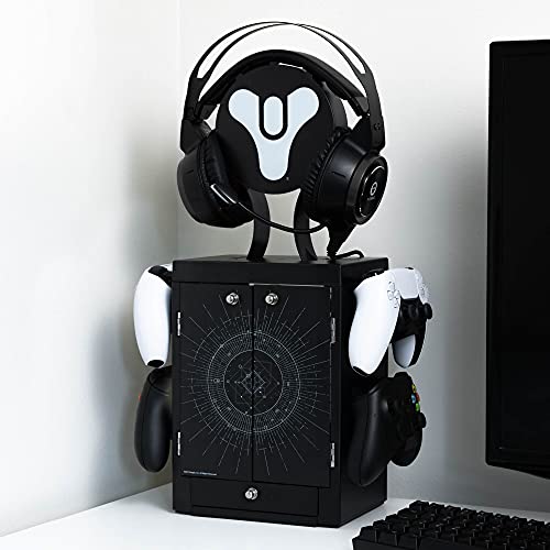 Numskull Official Game Storage Tower, Controller Holder, Headset Stand for Xbox Series X & PS5, Destino, Destino