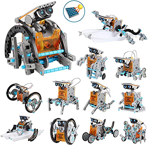 OFUN Juguete Robot Stem para niños, 12 in 1 Robots Kit de Ciencia Divertido Juego Creativo y DIY Juguetes, Manualidades Regalos para niños de 8 a 12 años
