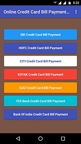 Online Credit Card Bill Payment