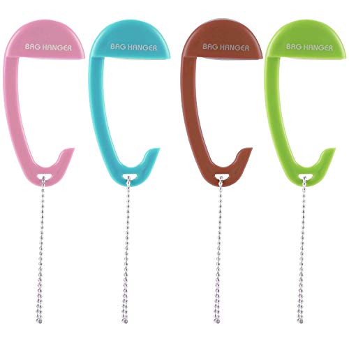 OOTSR Ganchos para Bolsos para mesas de Escritorio [4-Pack], ABS Bolsos para Colgar Bolsos de Las Mujeres Que cuelgan en el Escritorio en la cafetería o en la Biblioteca