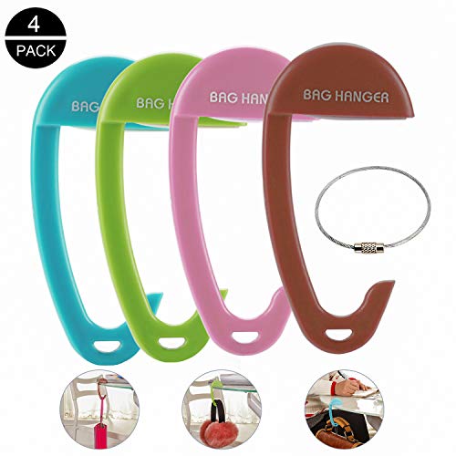 OOTSR Ganchos para Bolsos para mesas de Escritorio [4-Pack], ABS Bolsos para Colgar Bolsos de Las Mujeres Que cuelgan en el Escritorio en la cafetería o en la Biblioteca