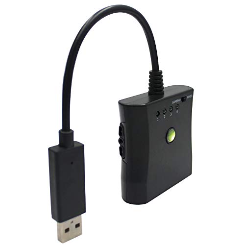 OSTENT PS2 to Xbox 360 Controller/Wheel/Dance Pad Adapter Converter Compatible for Microsoft Xbox 360