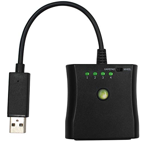 OSTENT PS2 to Xbox 360 Controller/Wheel/Dance Pad Adapter Converter Compatible for Microsoft Xbox 360