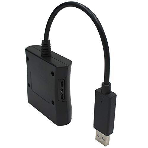 OSTENT PS2 to Xbox 360 Controller/Wheel/Dance Pad Adapter Converter Compatible for Microsoft Xbox 360