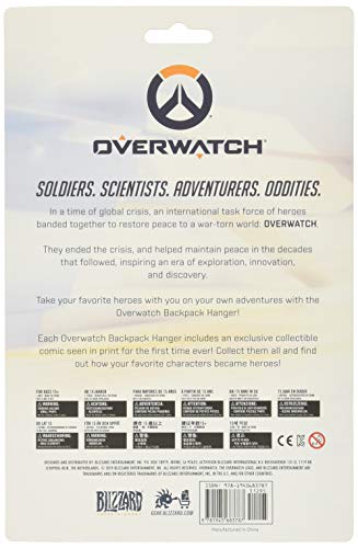 Overwatch Ana and Soldier 76 Comic Book and Backpack Hanger Two-Pack