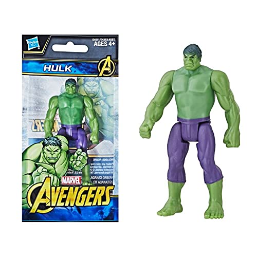 Pack 4 Hasbro Marvel Avengers Serie 9,5 cm Thor Hulk Capitán América Iron Man de Juguete Figura de acción