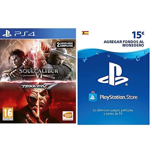 Pack: Tekken 7 + SoulCalibur VI & Sony, PlayStation - Tarjeta Prepago PSN 15€