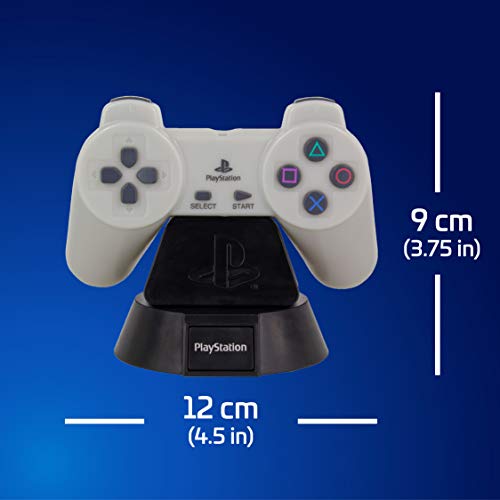 Paladone PP5221PS Playstation Controller LED | Luz Nocturna Coleccionable para dormitorios, Oficina y hogar | Pop Culture Icon Lighting, Gris
