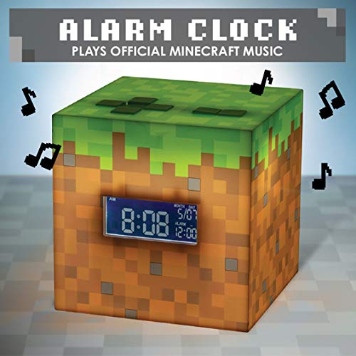 Paladone PP6733MCF Minecraft - Reloj Despertador, Multicolor, Talla única
