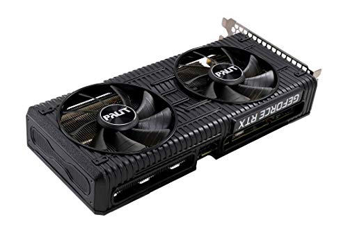 Palit Tarjeta gráfica GeForce RTX 3060 Dual 12GB GDDR6, 3584 Core, 1320 MHz GPU, 1777 MHz Boost, Arquitectura Ampere, 3 x DisplayPort, HDMI, Ventiladores Dobles con tecnología de 0 dB