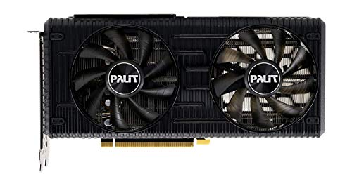 Palit Tarjeta gráfica GeForce RTX 3060 Dual 12GB GDDR6, 3584 Core, 1320 MHz GPU, 1777 MHz Boost, Arquitectura Ampere, 3 x DisplayPort, HDMI, Ventiladores Dobles con tecnología de 0 dB