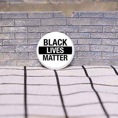 Panic Buttons Black LIVES MATTER 8 NUEVO 1 pulgada (25 mm), juego de 8 pines de botón de pin back de 2,54 cm BLM