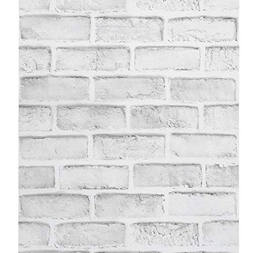 Papel Pintado - 10M 3D Effect Mural Modern Stone Brick Decorative Wallpaper Home