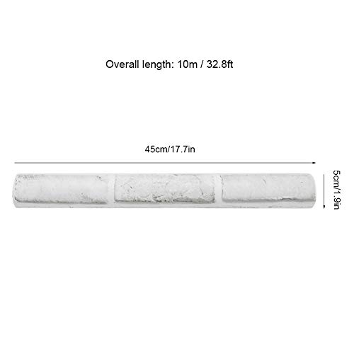 Papel Pintado - 10M 3D Effect Mural Modern Stone Brick Decorative Wallpaper Home