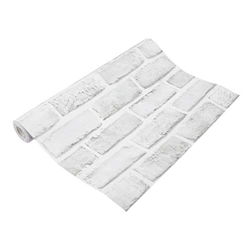 Papel Pintado - 10M 3D Effect Mural Modern Stone Brick Decorative Wallpaper Home