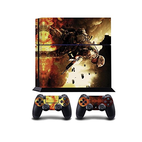 Paratrooper at War Print PS4 PlayStation 4 Vinyl Wrap / Skin / Cover / Pegatina para Sony PlayStation 4 Console y PS4 Controllers