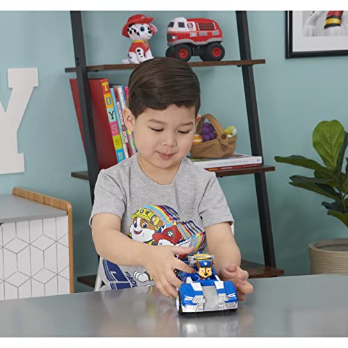 PAW PATROL, vehículo de Juguete transformable Deluxe de Chase de la película con Figura de acción Coleccionable, Juguetes para niños a Partir de 3 años