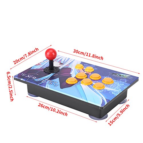 PC Arcade Game Stick Botones Controlador USB Fighting Joystick Juego Ocho direcciones para Arcade Stick Juegos de PC