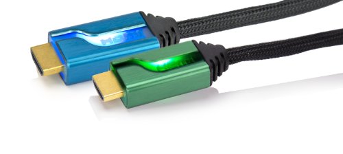 PDP - Dual Cable HDMI 6' Afterglow, Color Azul/Verde