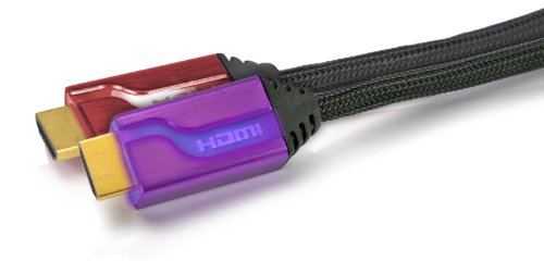 PDP - Dual Cable HDMI 6' Afterglow, Color Lila/Rojo