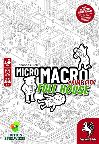 Pegasus Spiele 59061E MicroMacro: Crime City 2 - Full House (edición Inglesa)